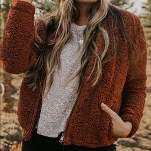 NEVER WORN Gingerbread Teddy Jacket